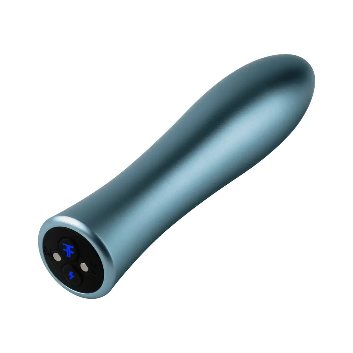 FemmeFunn Bougie Bullet Vibrator - 20 Modes Rechargeable Anodized Aluminum Sky Blue
