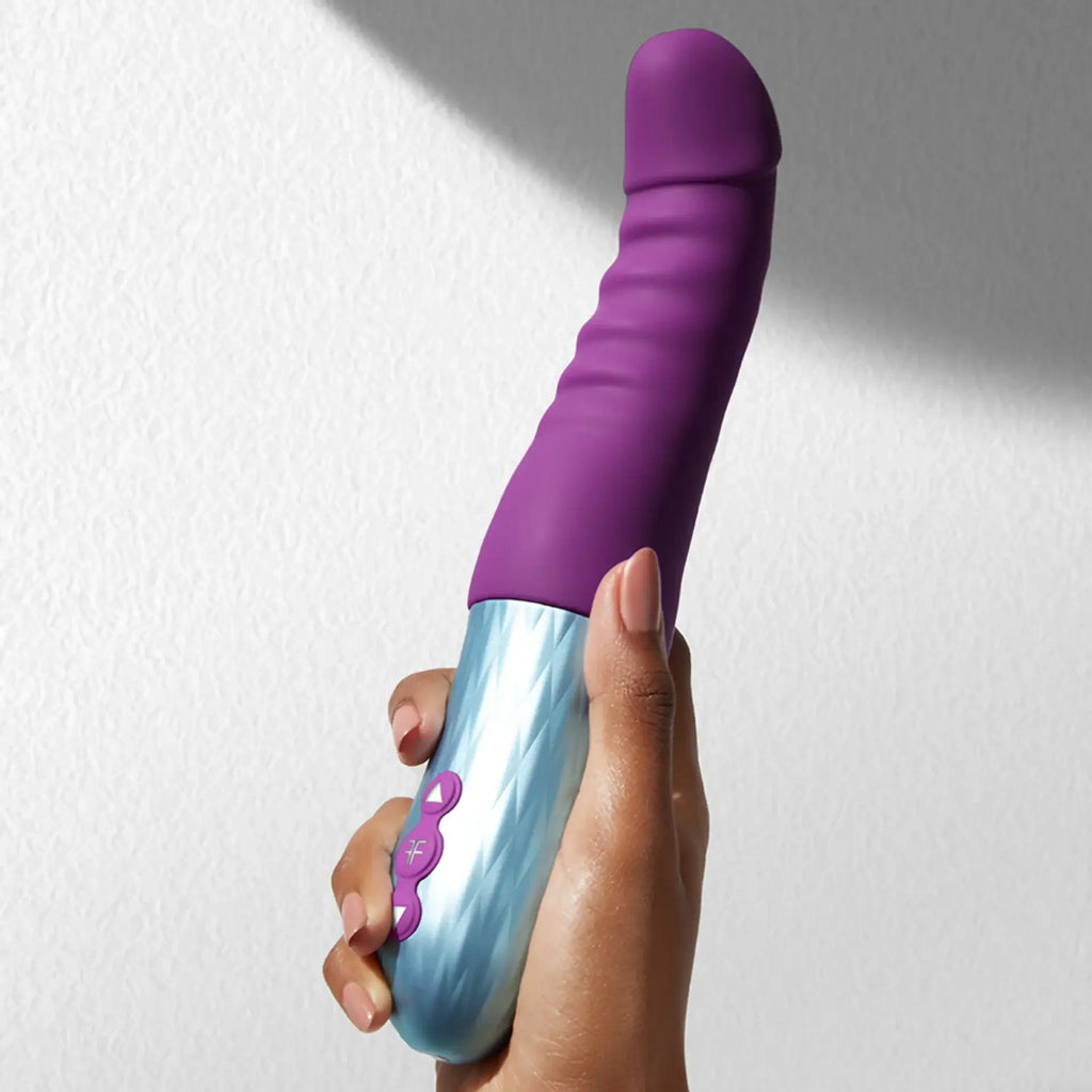 FemmeFunn Cadenza Thrusting G-Spot Vibrator - 7 Speed Premium Rechargeable Purple