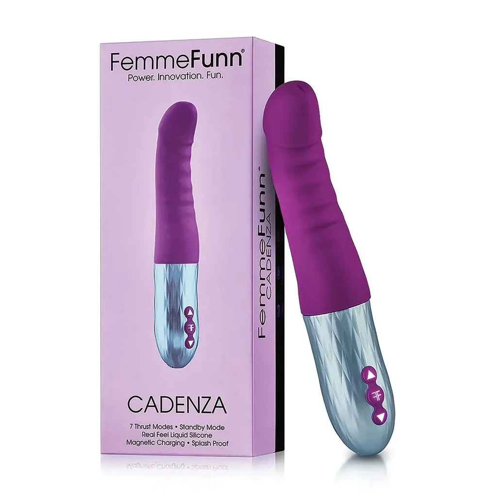 FemmeFunn Cadenza Thrusting G-Spot Vibrator - 7 Speed Premium Rechargeable Purple