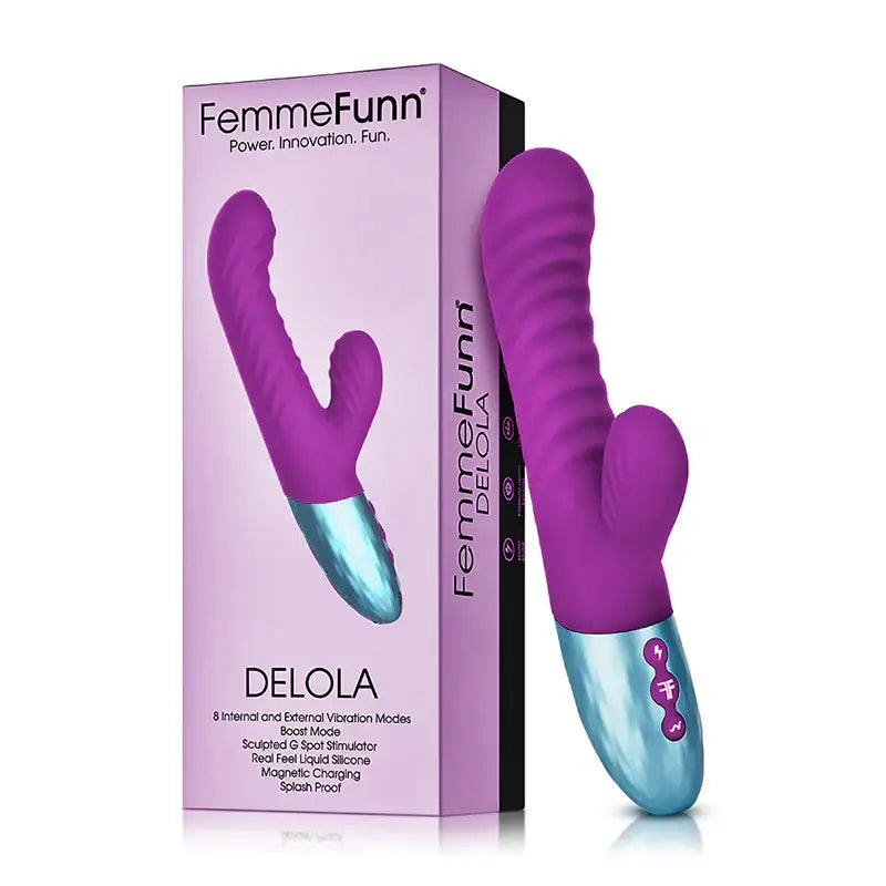 FemmeFunn Delola Dual Density Rabbit Vibrator - Rolik®