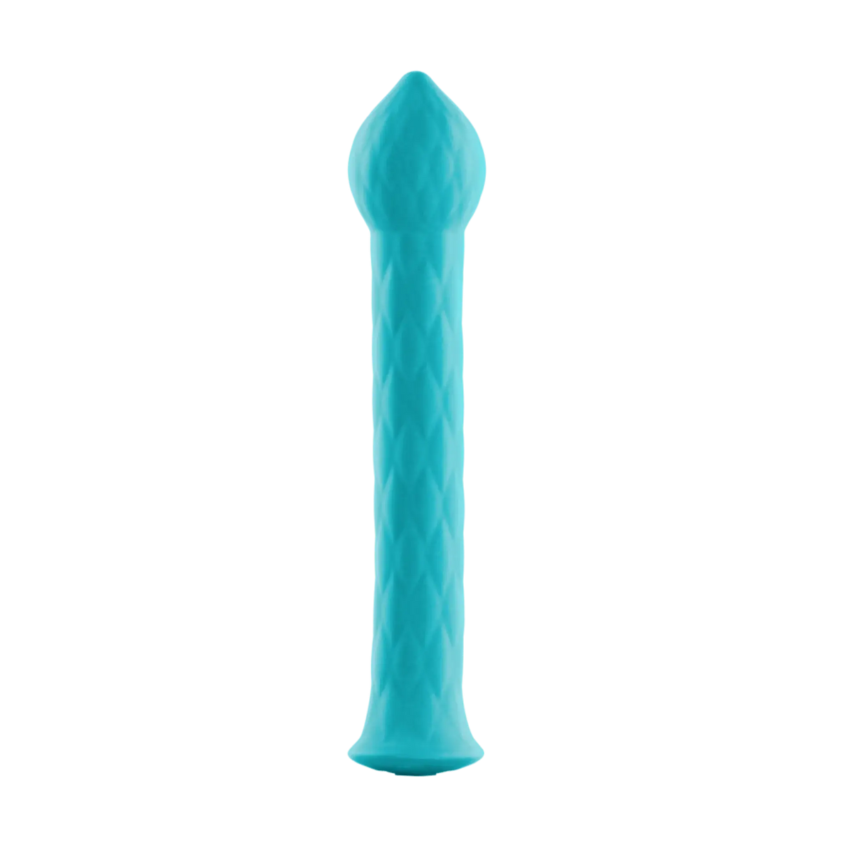 FemmeFunn Diamond Wand - Textured Silicone Vibrator with 21 Settings Aqua