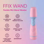 FemmeFunn FFIX Mini Wand Vibrator - 10 Modes Battery Powered