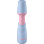 FemmeFunn FFIX Mini Wand Vibrator - 10 Modes Battery Powered Sky Blue
