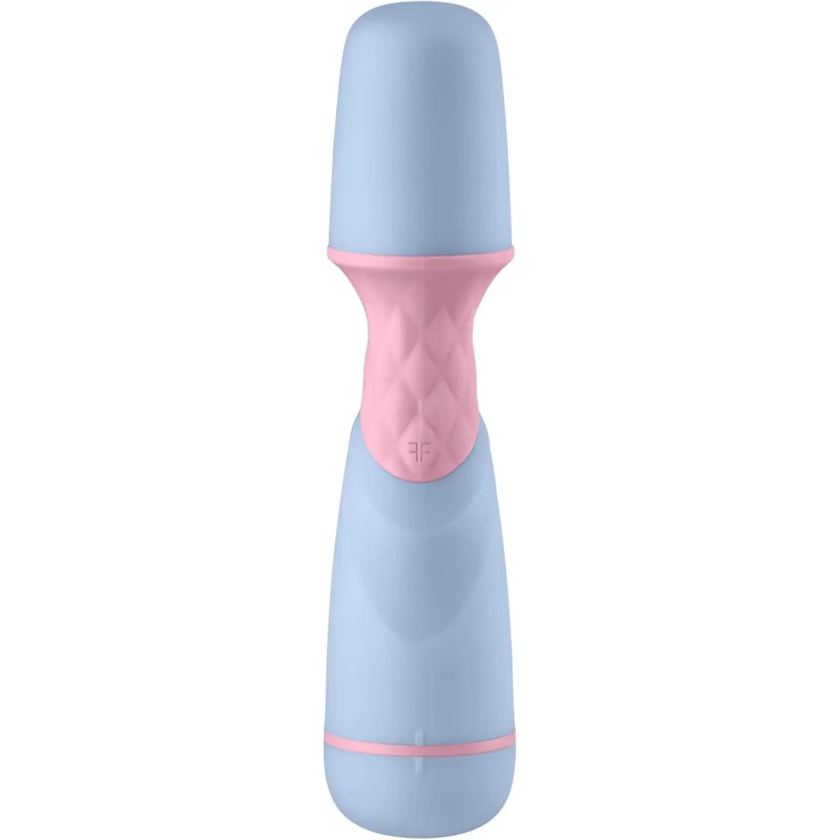 FemmeFunn FFIX Mini Wand Vibrator - 10 Modes Battery Powered Sky Blue