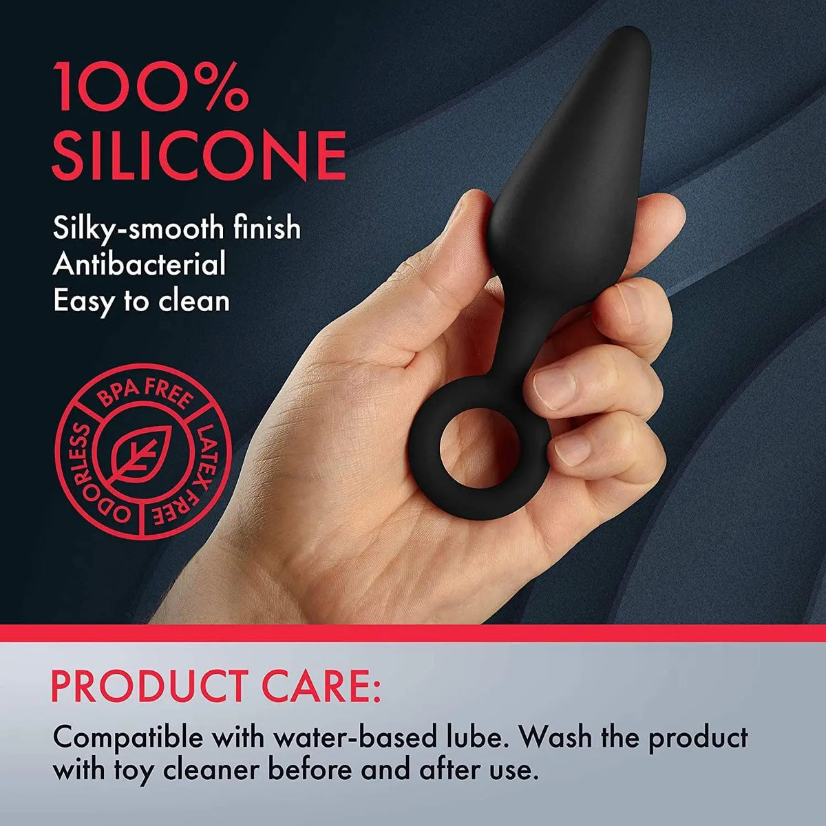 FemmeFunn Forto F-10 Silicone Butt Plug with Pull Ring