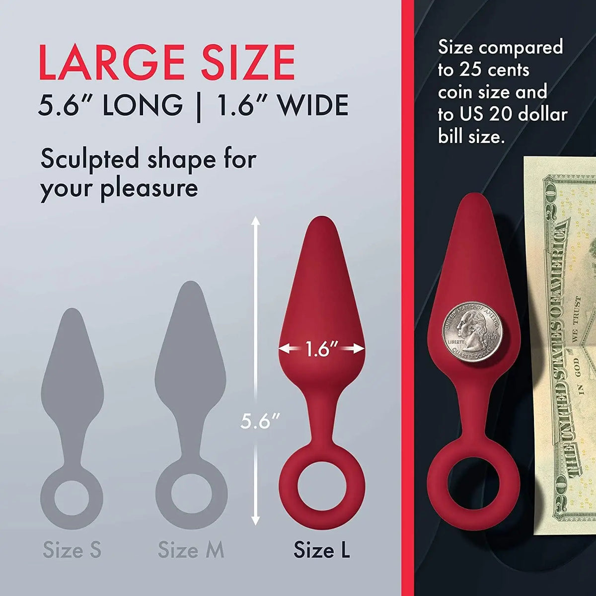 FemmeFunn Forto F-10 Silicone Butt Plug with Pull Ring