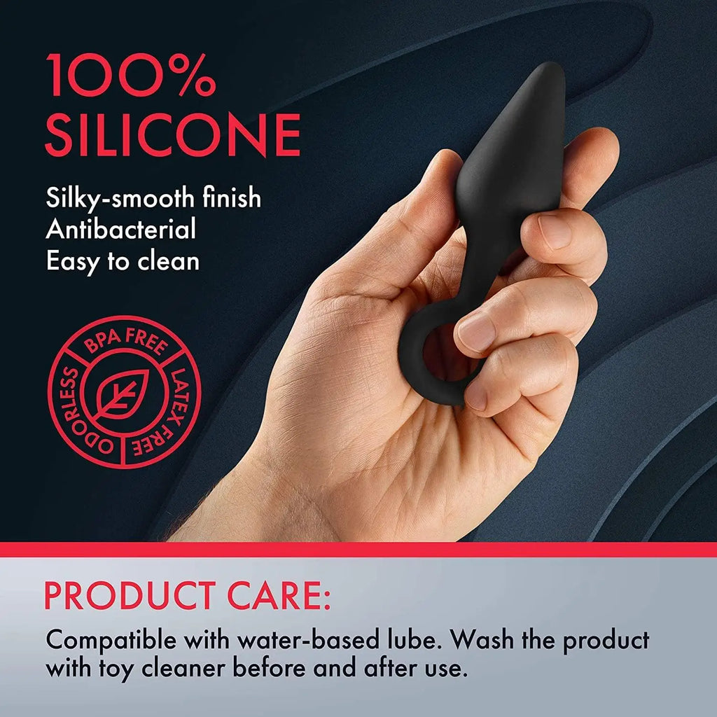 FemmeFunn Forto F-10 Silicone Butt Plug with Pull Ring