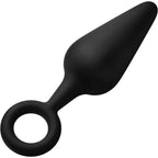 FemmeFunn Forto F-10 Silicone Butt Plug with Pull Ring Large / Black