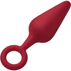 FemmeFunn Forto F-10 Silicone Butt Plug with Pull Ring Large / Red