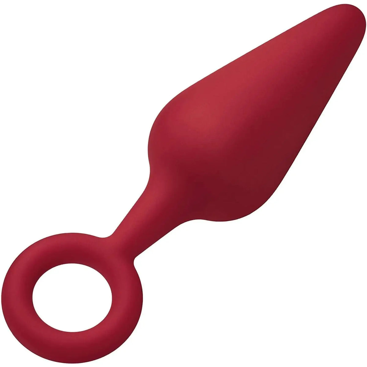 FemmeFunn Forto F-10 Silicone Butt Plug with Pull Ring Large / Red