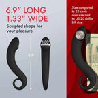 FemmeFunn Forto F-19 Silicone Anal Plug with Ring Base Black