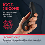 FemmeFunn Forto F-19 Silicone Anal Plug with Ring Base Black