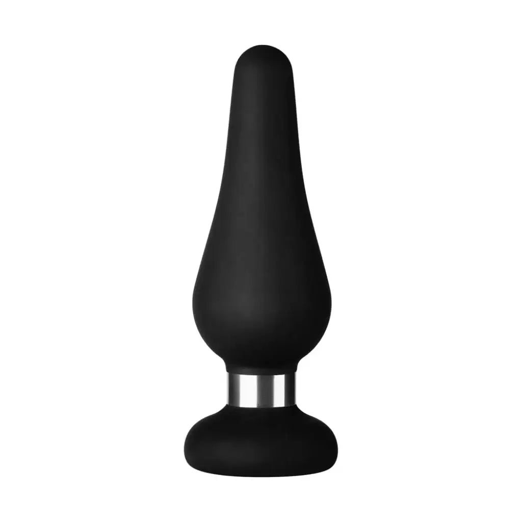 FemmeFunn Forto F-21 Premium Silicone Butt Plug - Narrow Tip Design Medium / Black