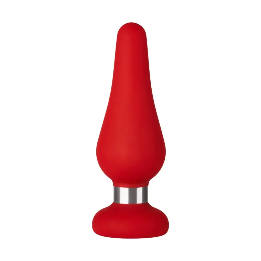 FemmeFunn Forto F-21 Premium Silicone Butt Plug - Narrow Tip Design Medium / Red