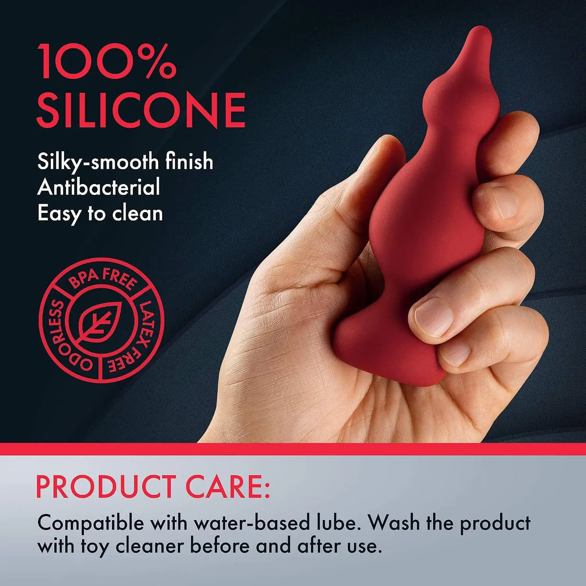 FemmeFunn Forto F-30 Pointer Butt Plug - Curved Silicone Anal