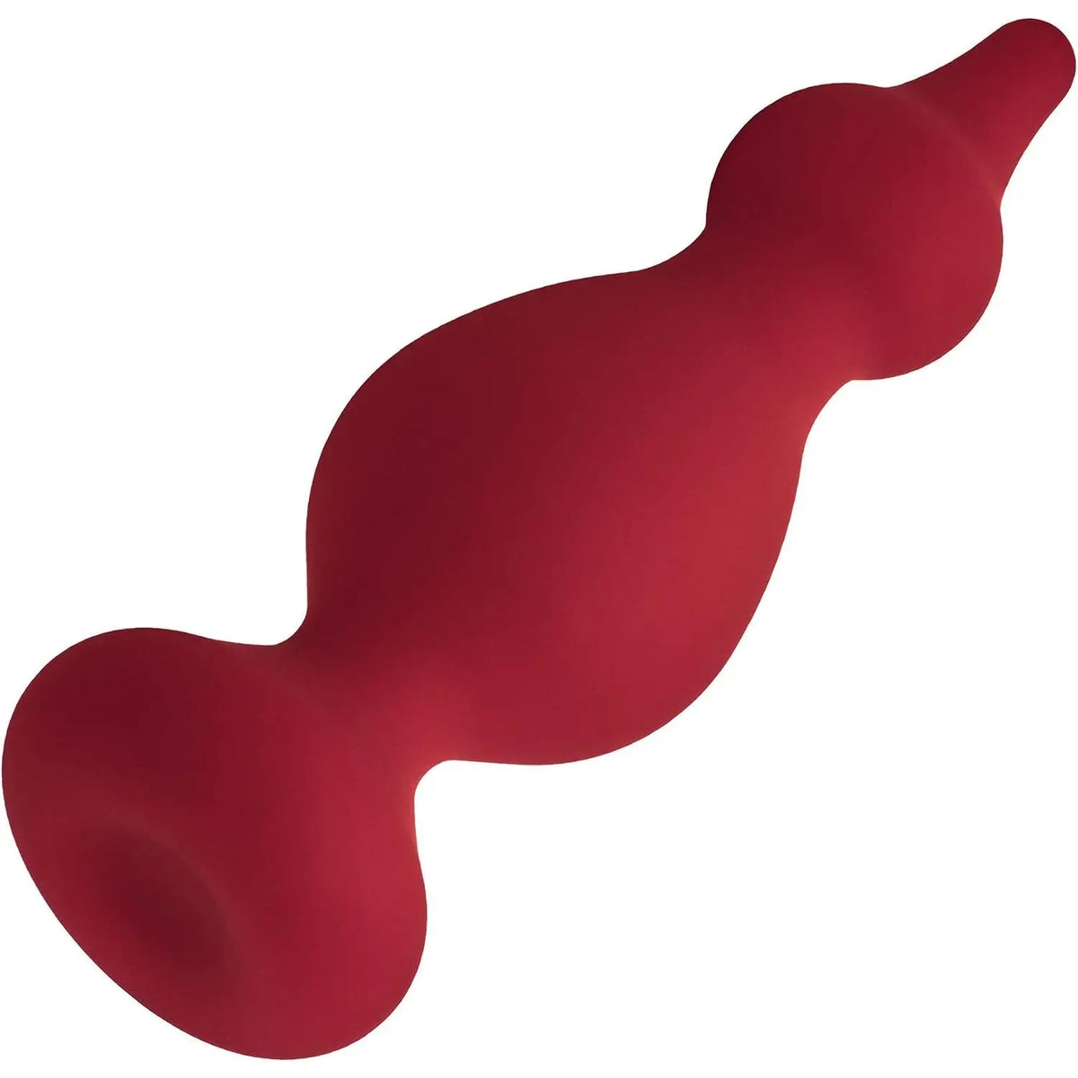 FemmeFunn Forto F-30 Pointer Butt Plug - Curved Silicone Anal Medium / Red