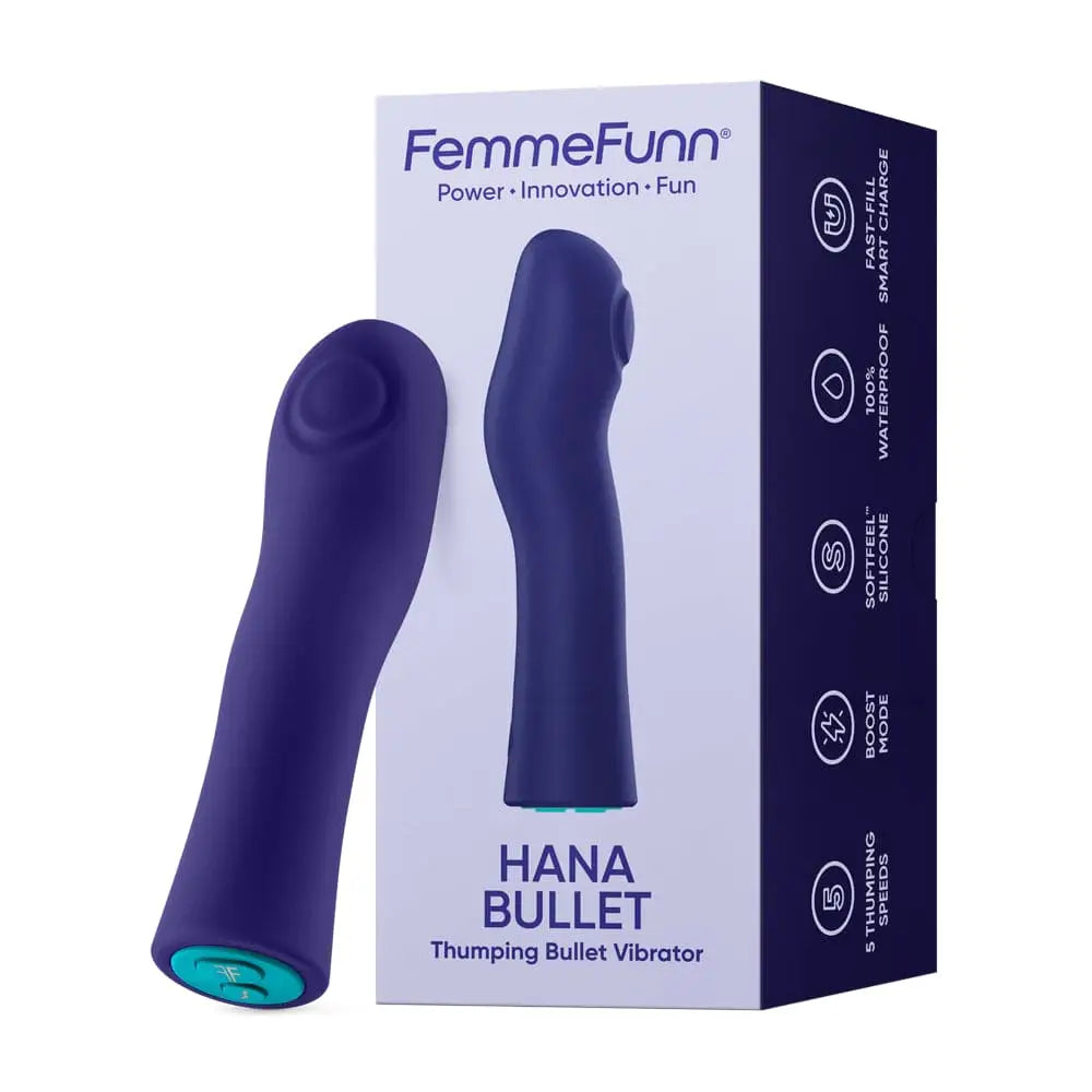 Femmefunn Hana Thumping Bullet Vibrator Purple - Rolik®