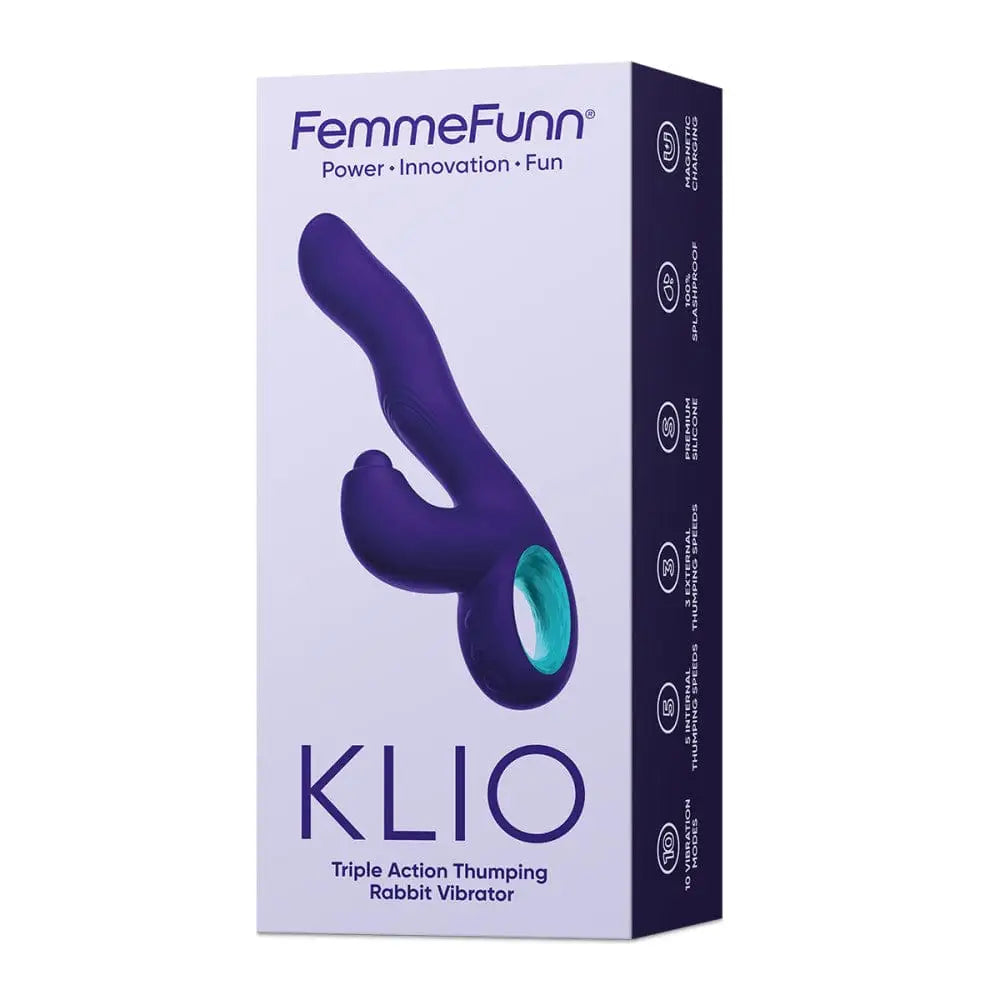 FemmeFunn Klio Triple Action Thumping Rabbit Vibrator - Rolik®