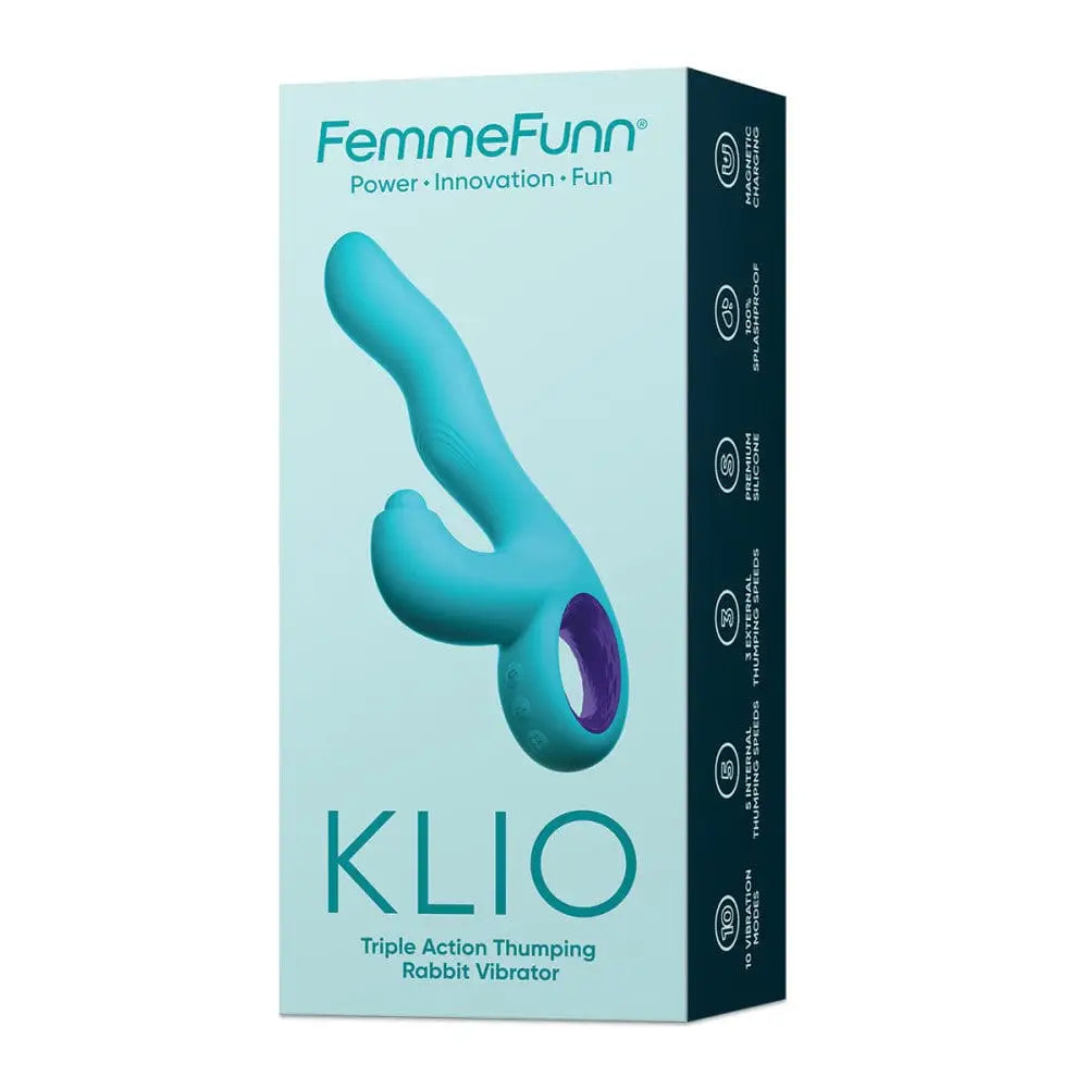 FemmeFunn Klio Triple Action Thumping Rabbit Vibrator - Rolik®