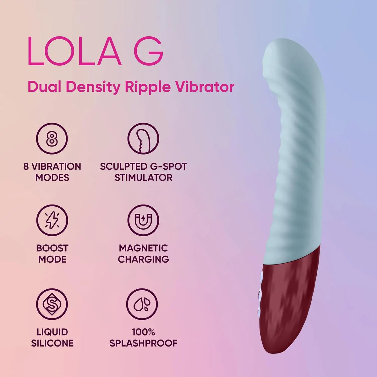 FemmeFunn Lola G Liquid Silicone G-Spot Vibrator with Boost Mode