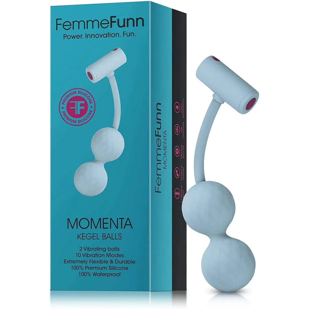 FemmeFunn Momenta Remote-Controlled Vibrating Kegel Balls – Rechargeable Silicone Pelvic Floor Trainer