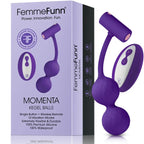 FemmeFunn Momenta Remote-Controlled Vibrating Kegel Balls – Rechargeable Silicone Pelvic Floor Trainer