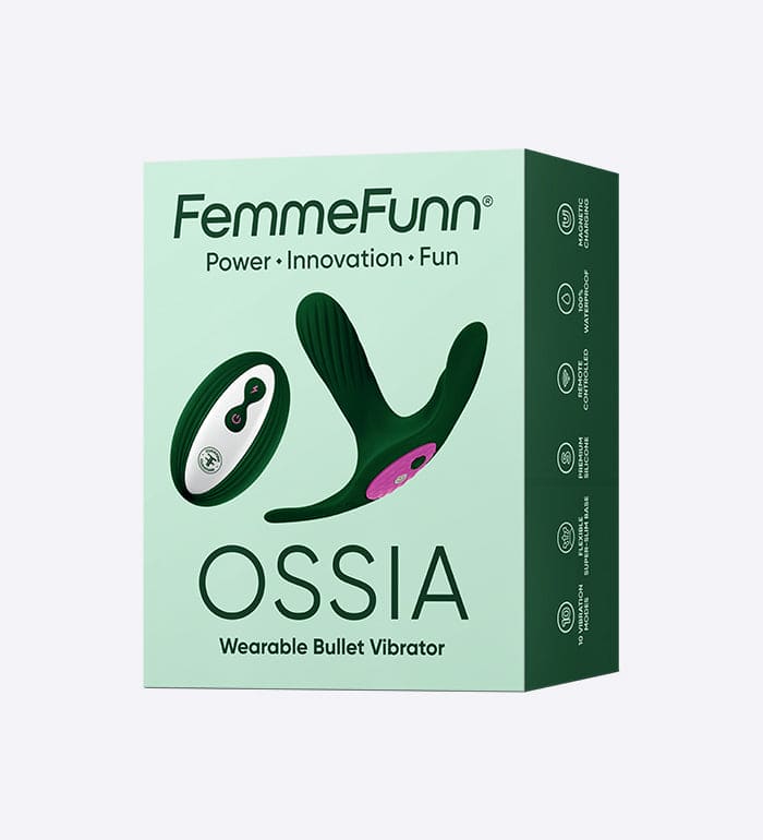 FemmeFunn Ossia Wearable Bullet Vibrator with Remote Dark Green - Rolik®