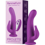 FemmeFunn Pirouette 360° Rotating Rabbit Vibrator with Remote