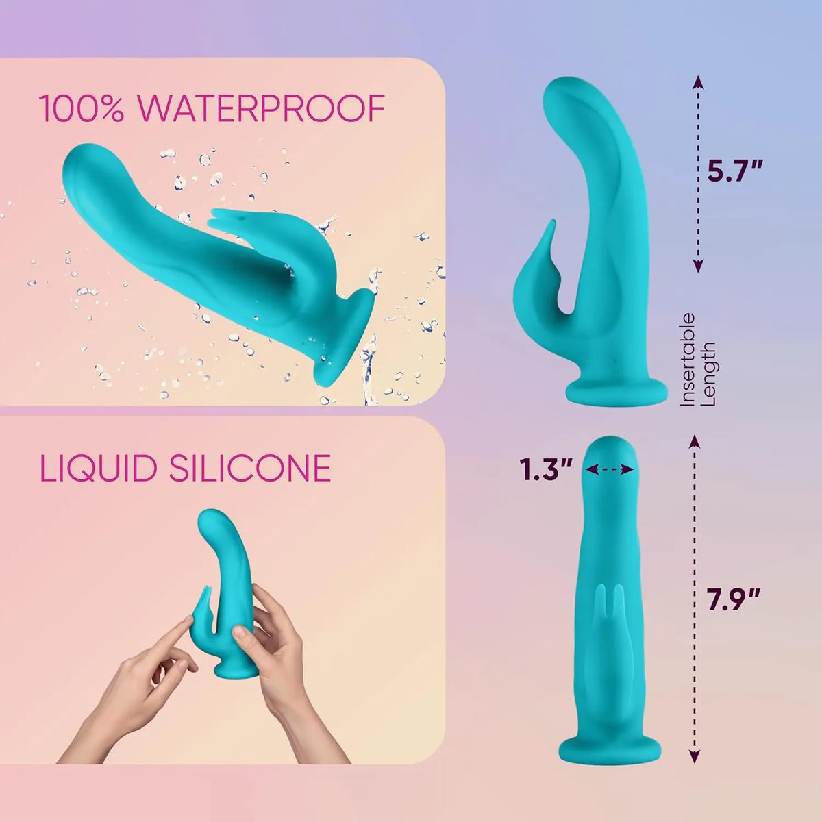 FemmeFunn Pirouette 360° Rotating Rabbit Vibrator with Remote