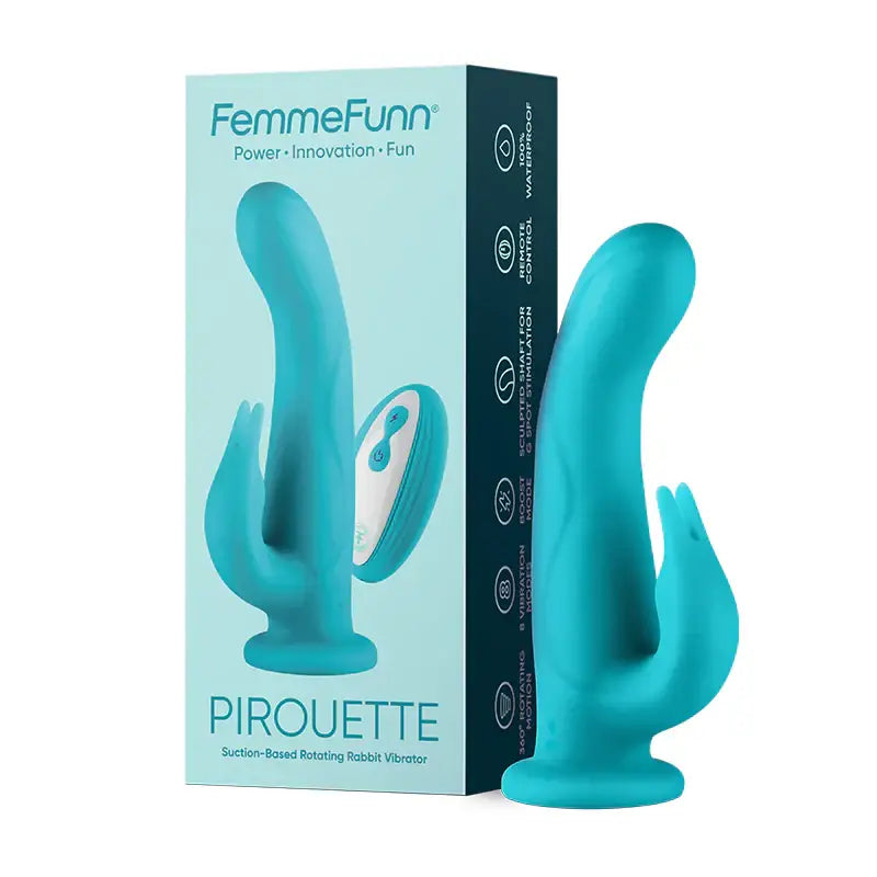 FemmeFunn Pirouette Rabbit Vibrator with Remote - Rolik®