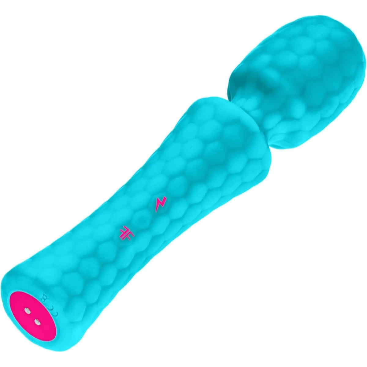 FemmeFunn Ultra Wand Vibrator - Flexible Head Massager with 10 Modes Turquoise