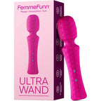 FemmeFunn Ultra Wand Vibrator - Flexible Head Massager with 10 Modes