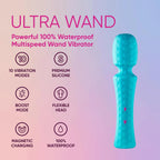FemmeFunn Ultra Wand Vibrator - Flexible Head Massager with 10 Modes