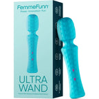 FemmeFunn Ultra Wand Vibrator - Flexible Head Massager with 10 Modes