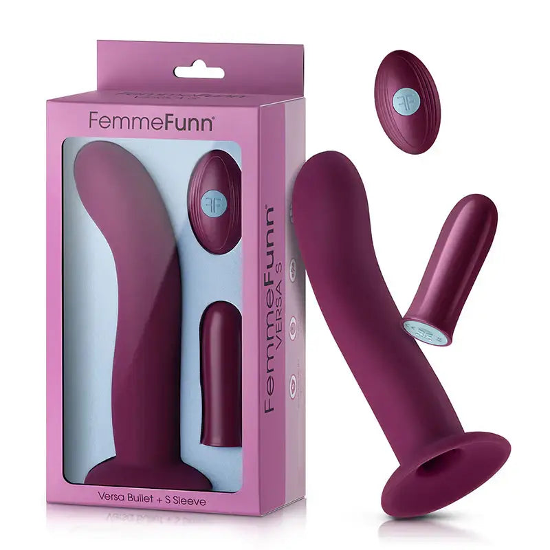 FemmeFunn Versa S Bullet Vibrator with Textured S Sleeve and Remote - Rolik®