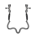 Fetish Fantasy Series Adjustable Nipple Chain Clamps Black