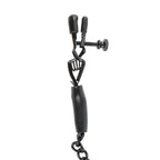 Fetish Fantasy Series Adjustable Nipple Chain Clamps Black