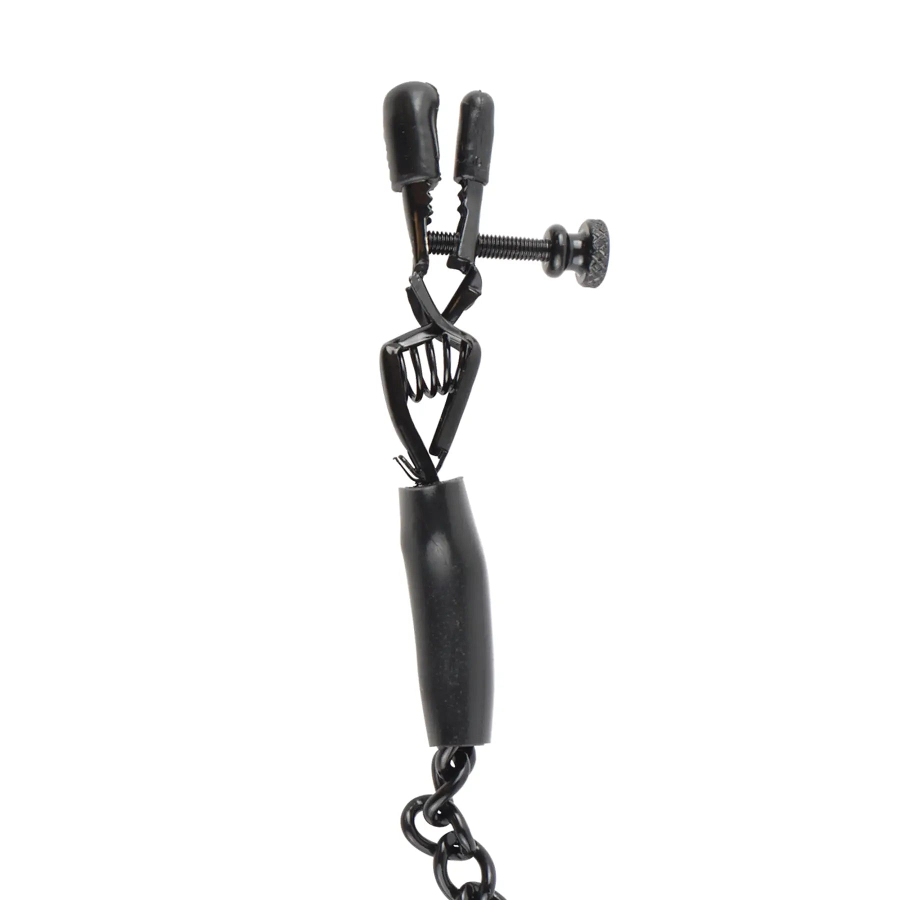 Fetish Fantasy Series Adjustable Nipple Chain Clamps Black