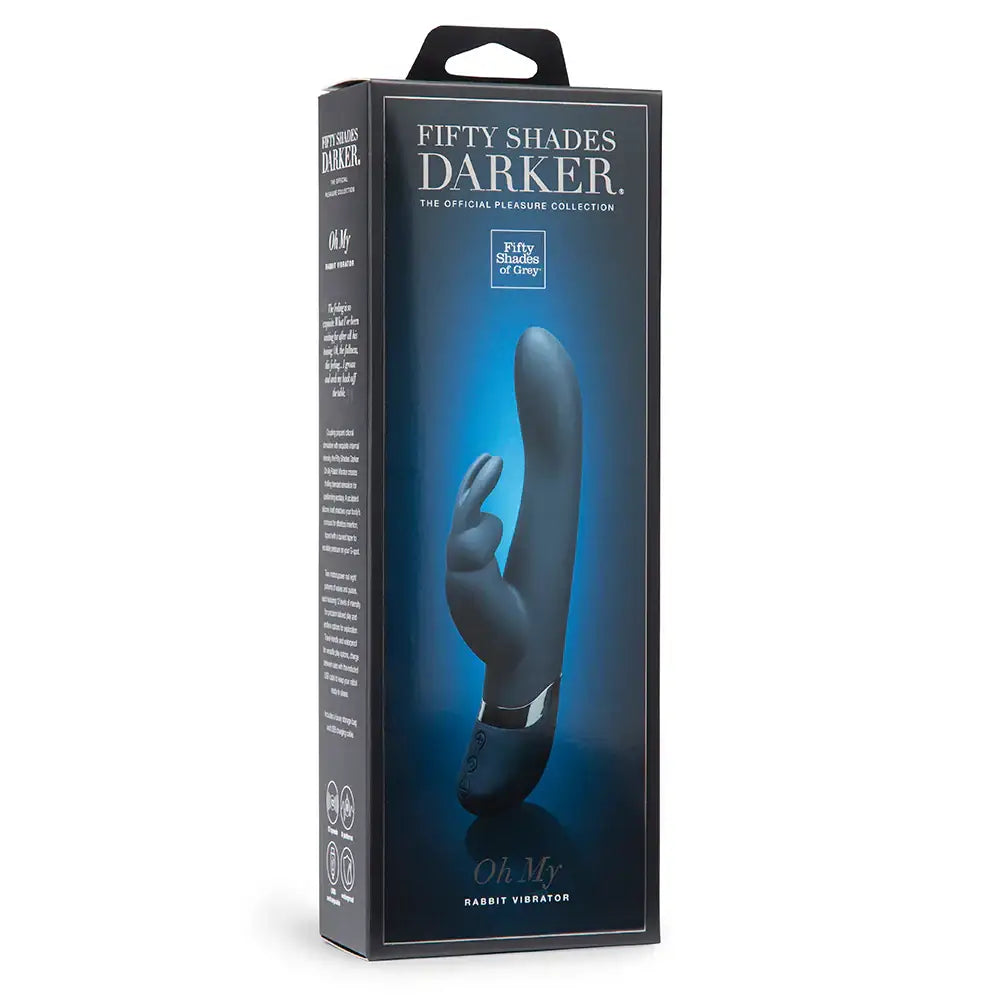 Fifty Shades Darker Oh My Rechargeable Rabbit Vibrator - Black