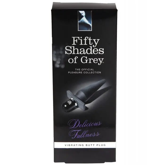 Fifty Shades Delicious Fullness Vibrating Butt Plug - Black