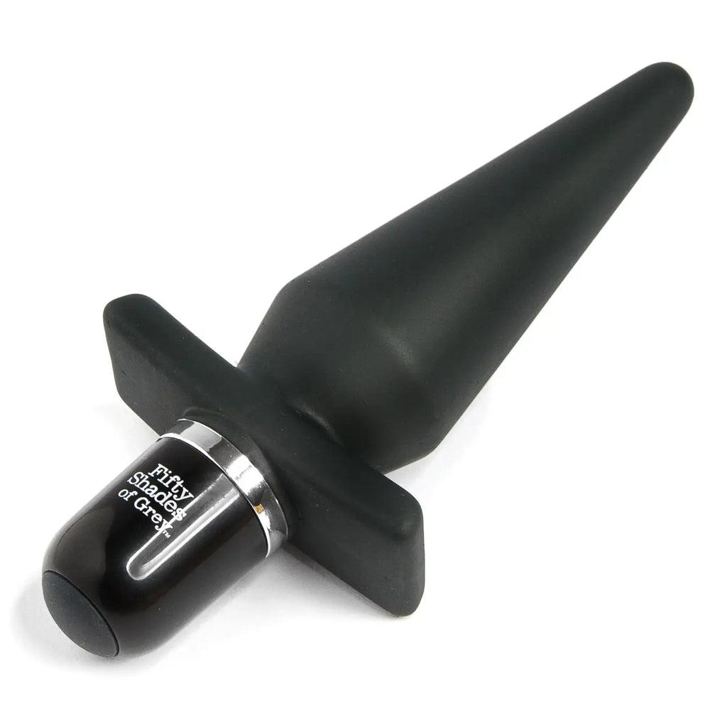 Fifty Shades Delicious Fullness Vibrating Butt Plug - Black