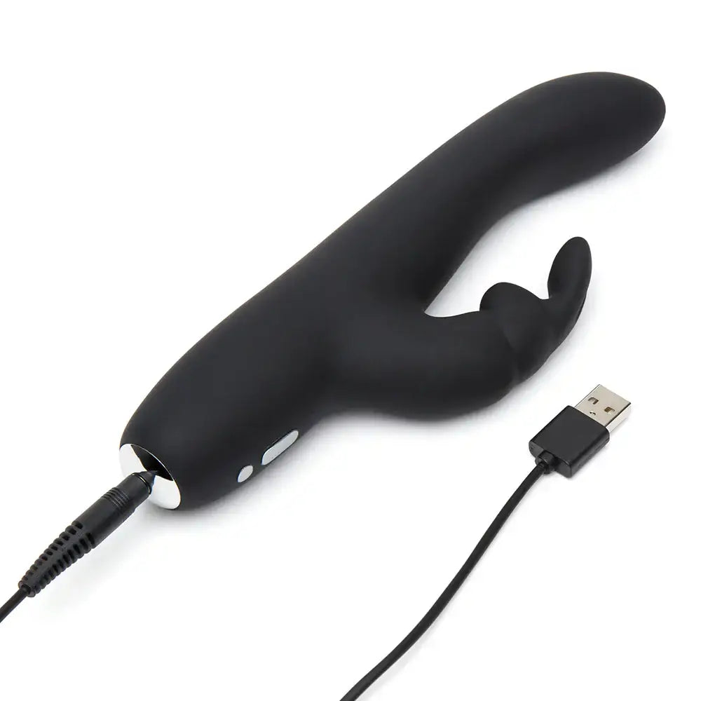 Fifty Shades of Grey Greedy Girl Slimline Rabbit Vibrator - Black