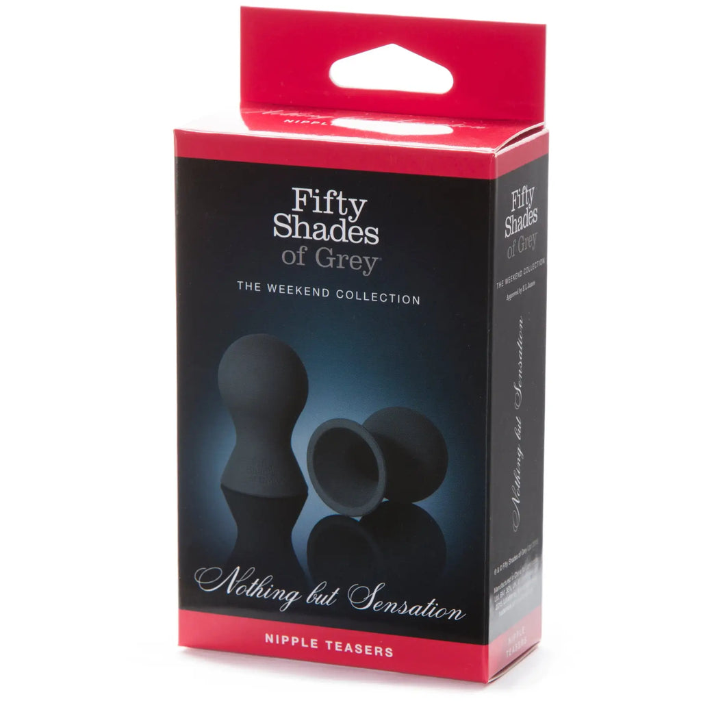 Fifty Shades of Grey Nothing but Sensation Nipple Suckers - Black - Clamps