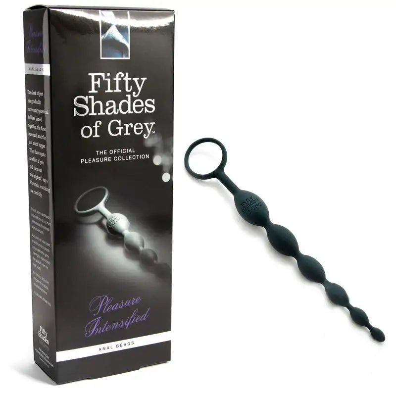 Fifty Shades of Grey Pleasure Intensified Anal Beads - Black