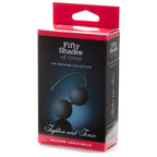 Fifty Shades Tighten and Tense Silicone Jiggle Balls - Black - Kegels