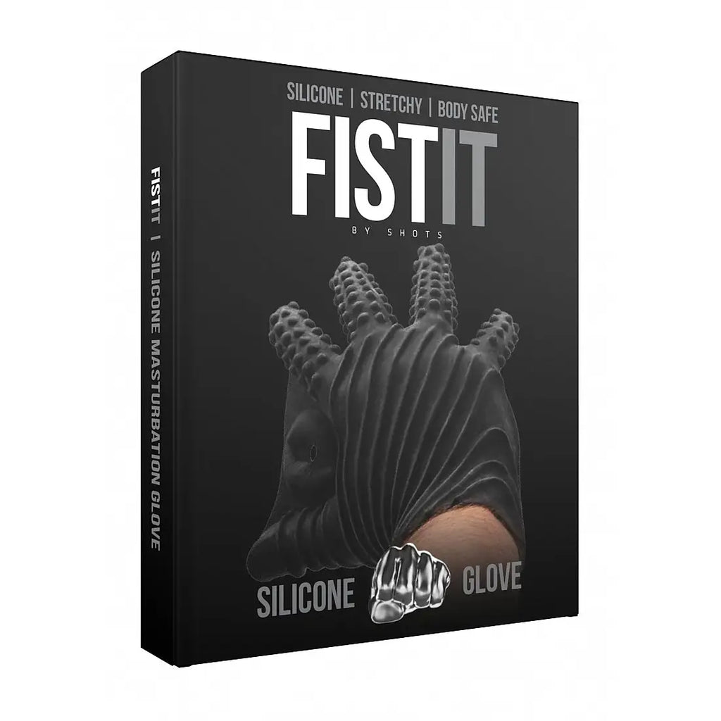 Fist It Silicone Masturbation Glove - Black - Masturbator