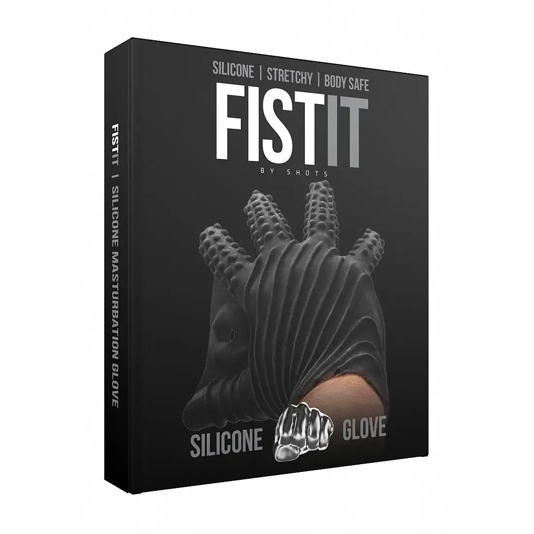 Fist It Silicone Masturbation Glove - Black - Masturbator