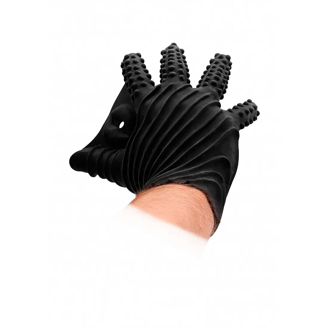 Fist It Silicone Masturbation Glove - Black - Masturbator