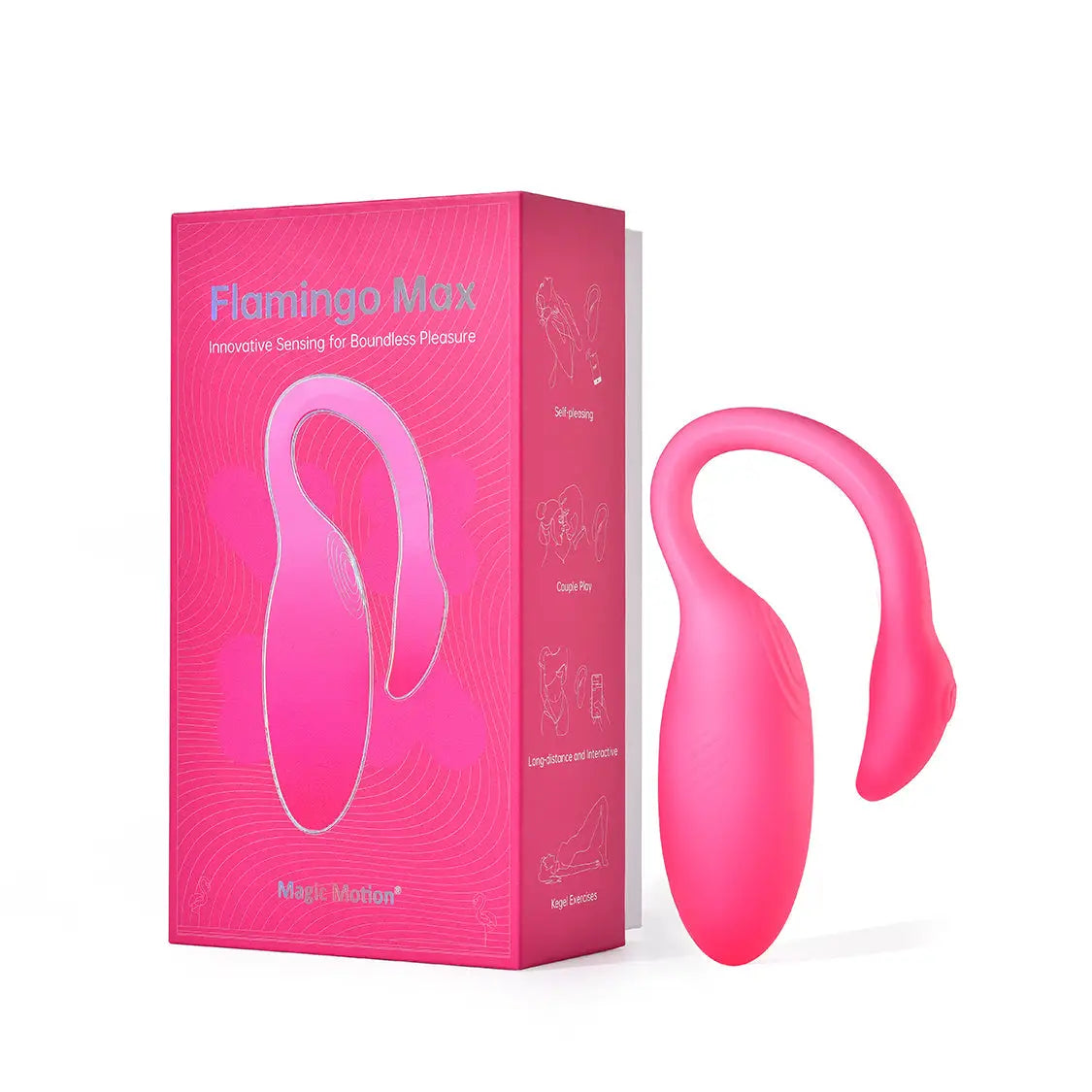 Flamingo Max App-Enabled Wearable Vibrator - Pink
