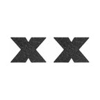 Bijoux Indiscrets Flash Pasties Black Cross - Rolik®